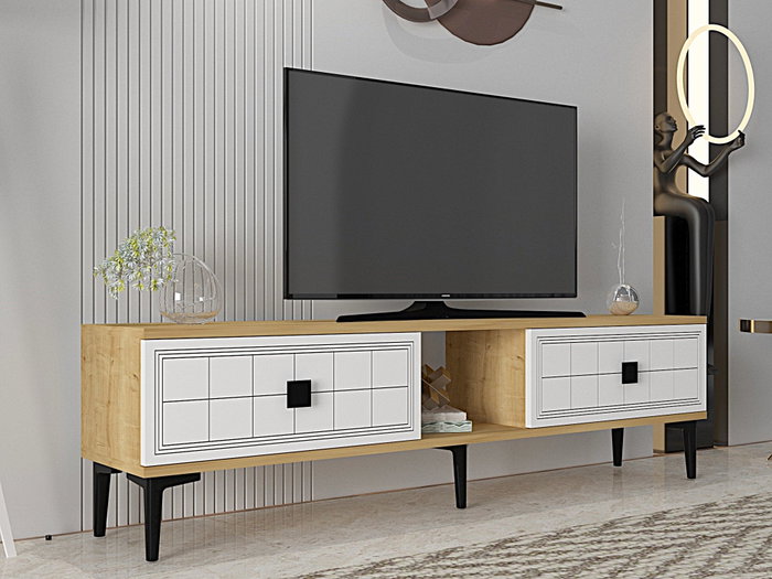 Hanah Home Yuka 150 - Roble Zafiro y Blanco Hanah Home Yuka 150 - Roble Zafiro y Blanco